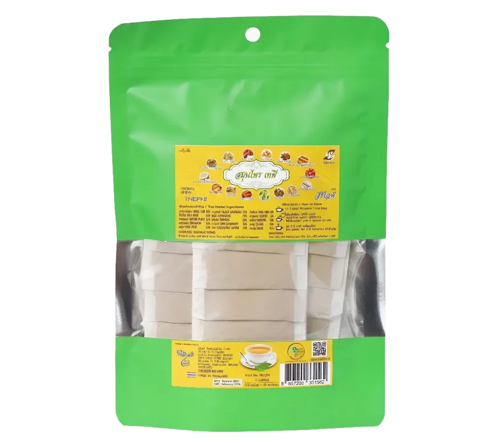 Sirilife New Recipe 15-herb Thai teabags: a resealable pouch of 30